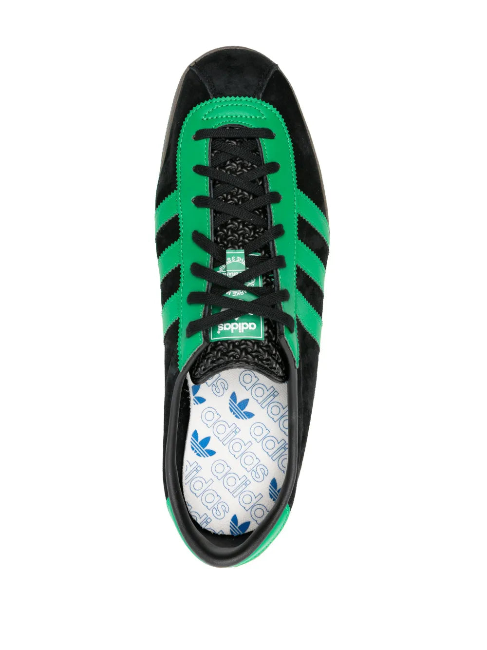 adidas London Suede Sneakers — Black — Size US M 10 - US W 11.5 — Top View