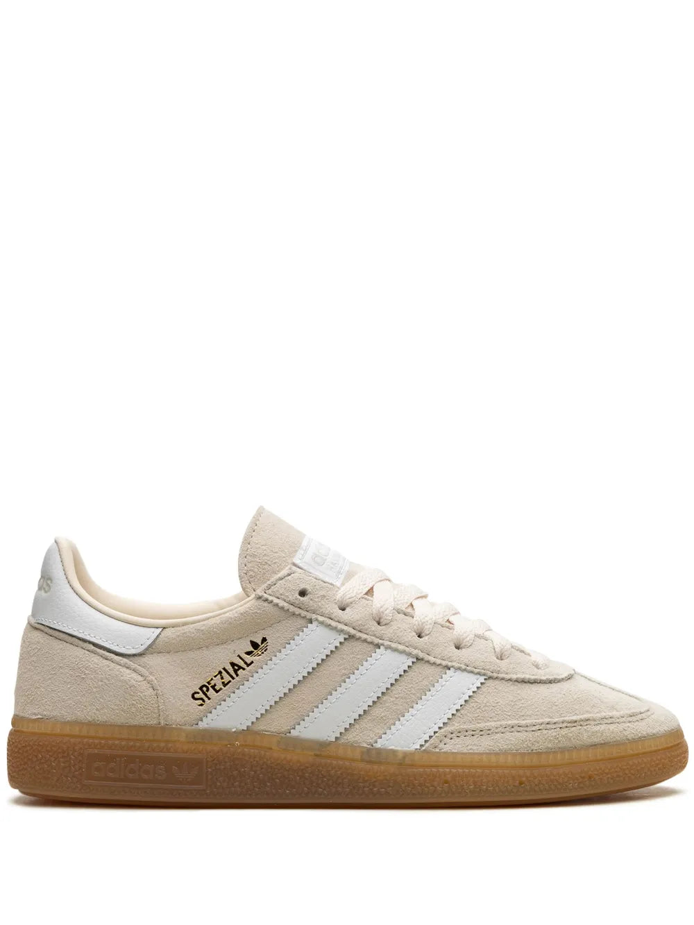adidas Handball Spezial Wonder White Sneakers — Light Beige — Size US M 9 - US W 10.5 — Front View