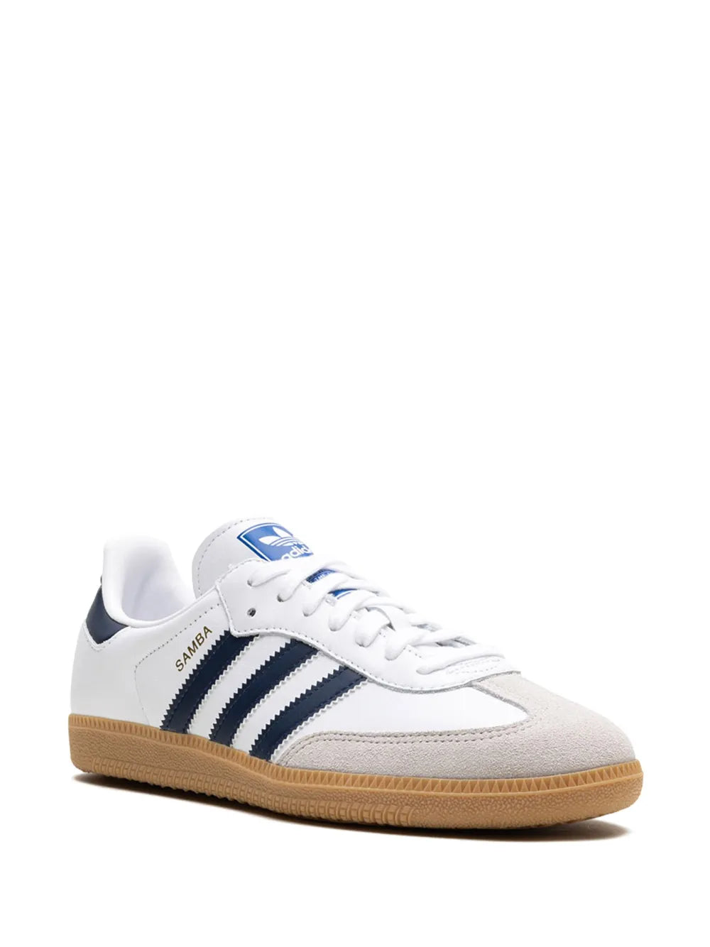 adidas Samba Og Cloud White/Night Indigo/Gum Sneakers — White/Multicolour — Size US M 9.5 - US W 11 — Side View