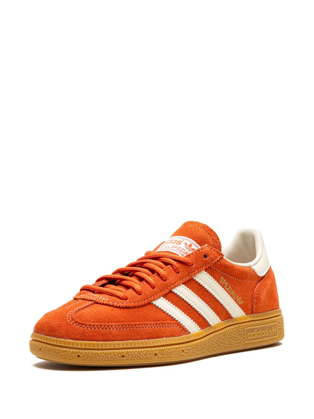 adidas Handball Spezial Preloved Red/Cream White Sneakers — Burnt Orange/Cream White — Size US M 9.5 - US W 11 — Lifestyle View