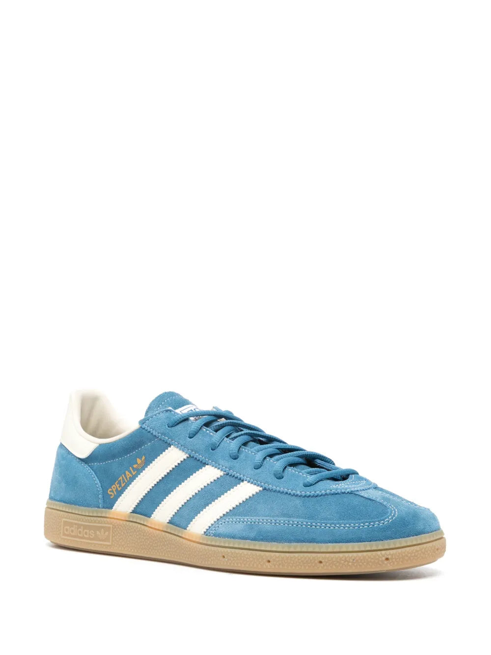 adidas Handball Suede Sneakers — Pacific Blue/White — Size US M 9 - US W 10.5 — Side View