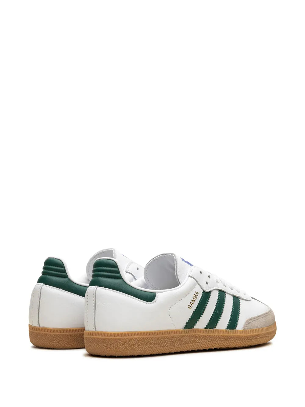 adidas Samba Collegiate Green Sneakers — White — Size US M 8.5 - US W 10 — Back View