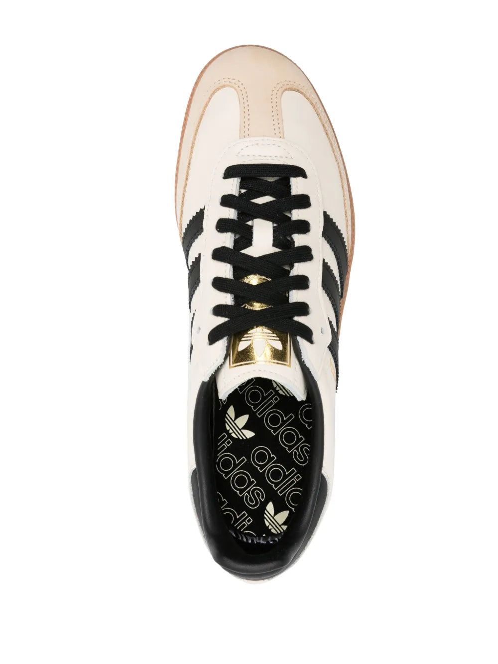 adidas Samba Og Leather Sneakers — White/Black — Size US M 11 - US W 12.5 — Top View