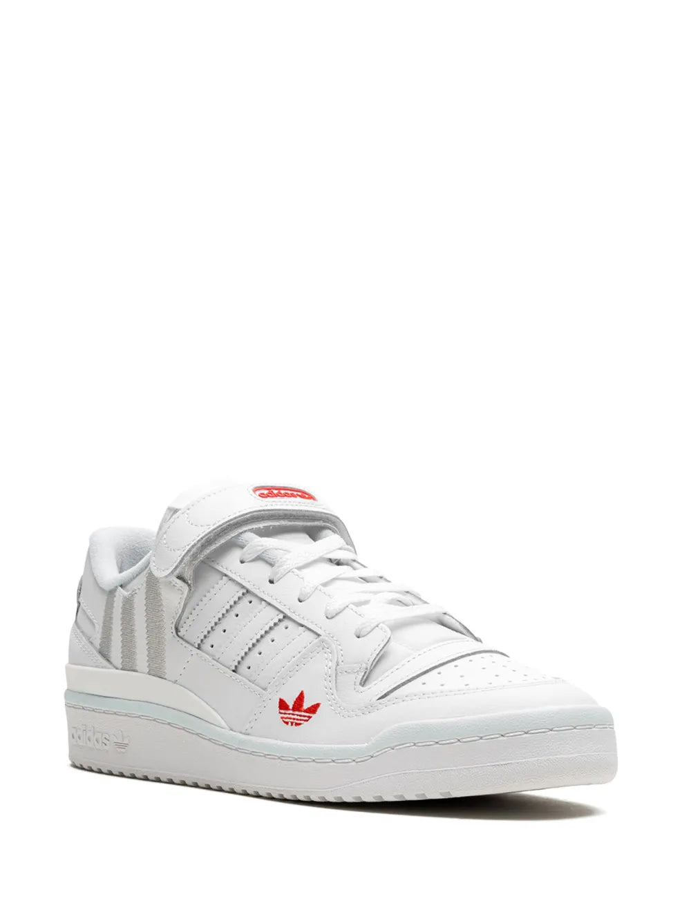 adidas Forum Low White/Almost Blue Sneakers — White — Size US M 10.5 - US W 12 — Side View