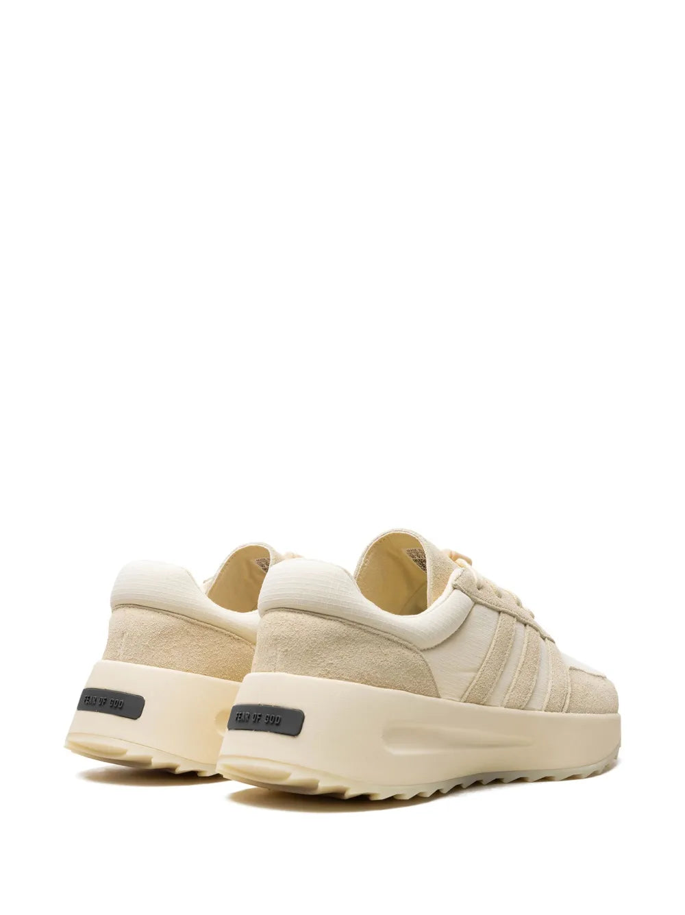 adidas Los Angeles Runner Yellow Sneakers — Light Beige — Size US M 10 - US W 11.5 — Back View