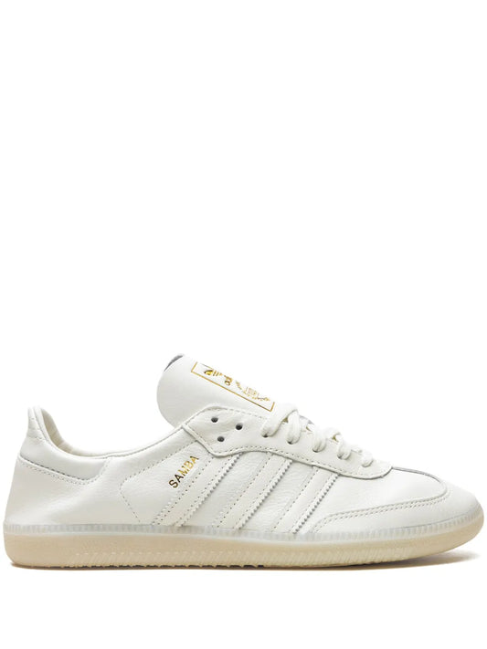 adidas Samba Decon Lace-Up Sneakers — White — Size US M 8.5 - US W 10 — Front View