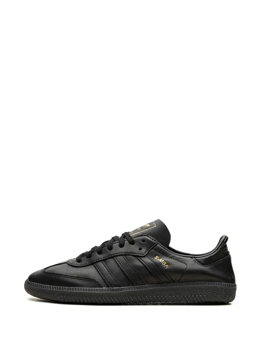 adidas Samba Decon Leather Sneakers — Black — Size US M 8.5 - US W 10 — Detail View
