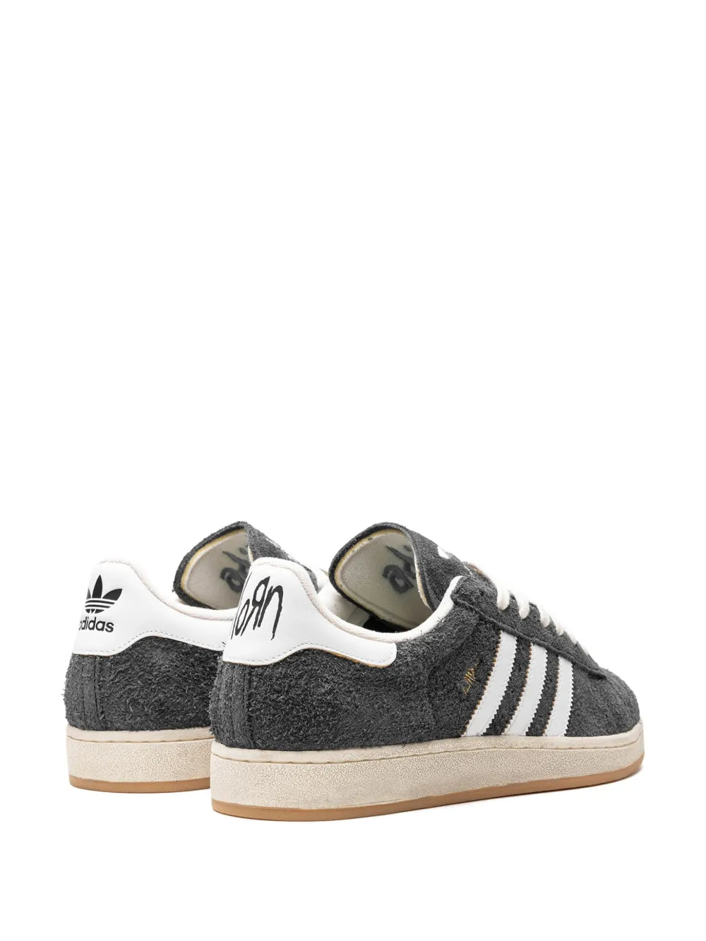 adidas Campus 2.0 Korn Suede Sneakers — Ash Grey/Off-White — Size US M 10.5 - US W 12 — Back View
