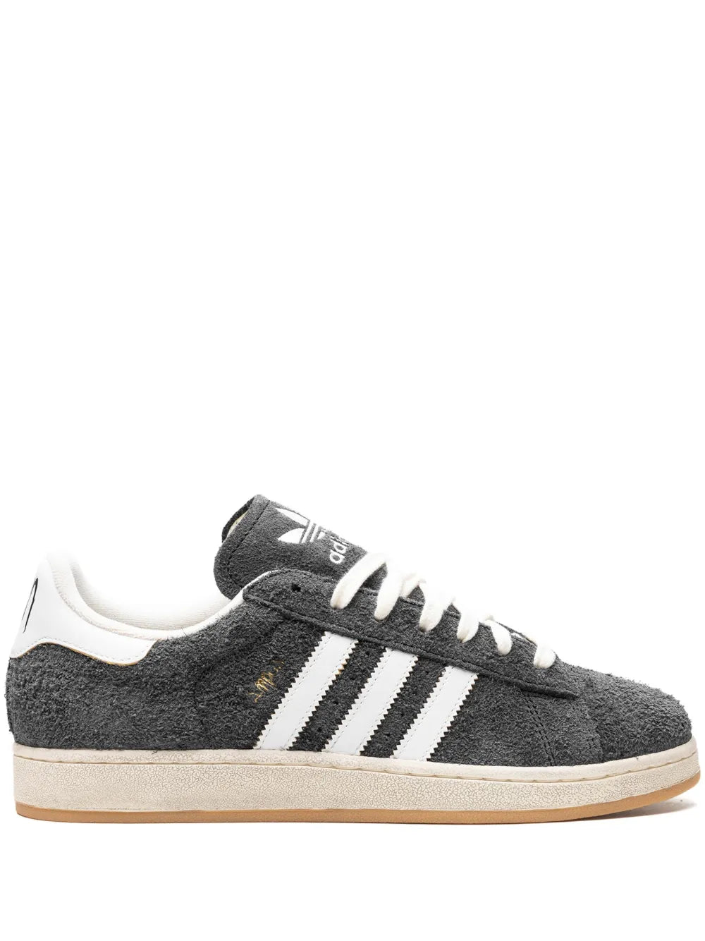 adidas Campus 2.0 Korn Suede Sneakers — Ash Grey/Off-White — Size US M 10.5 - US W 12 — Front View