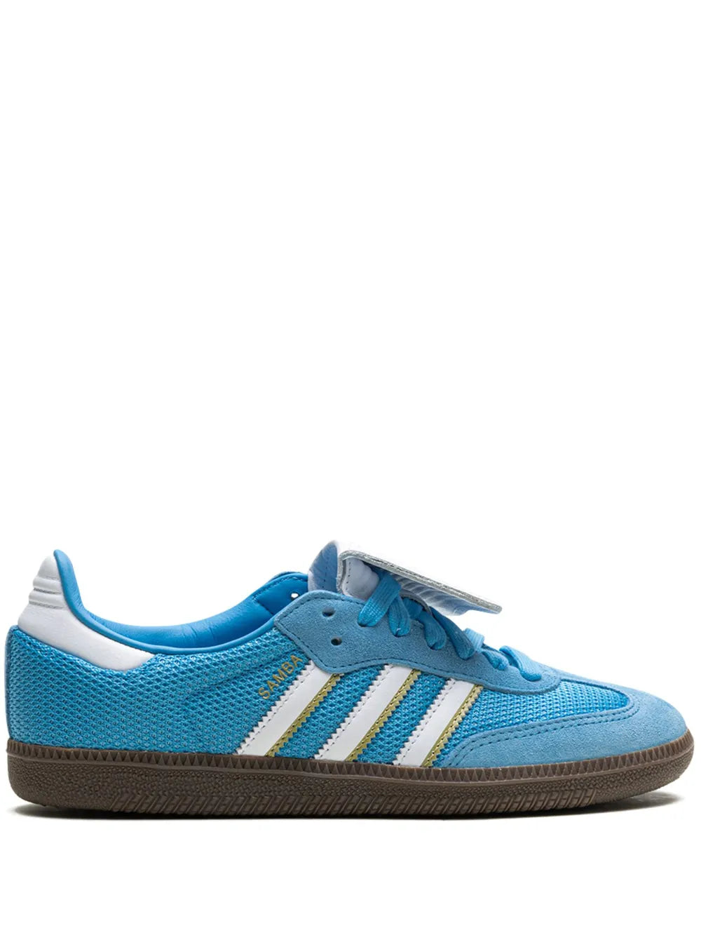 adidas Samba Lt Blue Burst Sneakers — Light Blue — Size US M 10.5 - US W 12 — Front View