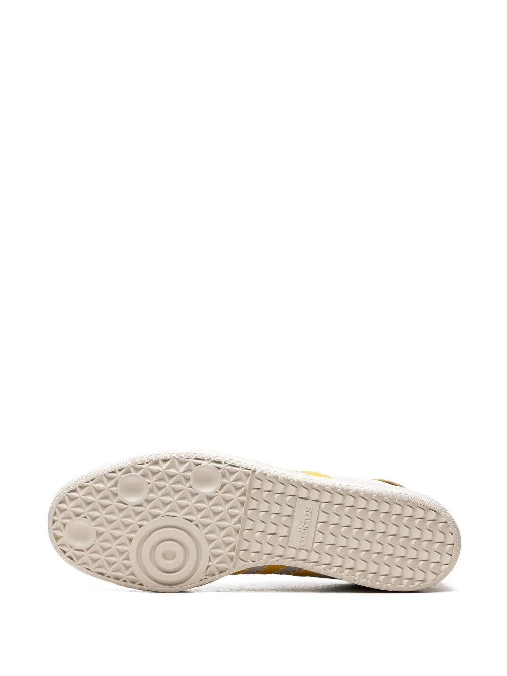 adidas X Pharrell Williams Samba Bold Gold Sneakers — Gold-Tone/White — Size US M 10 - US W 11.5 — Top View