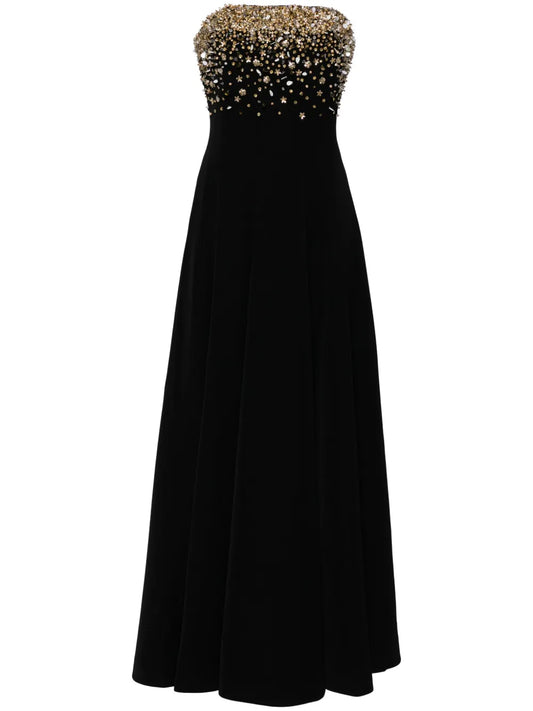 Sachin Babi Bettany Dress — Black/ Tan — Size XS — Front View