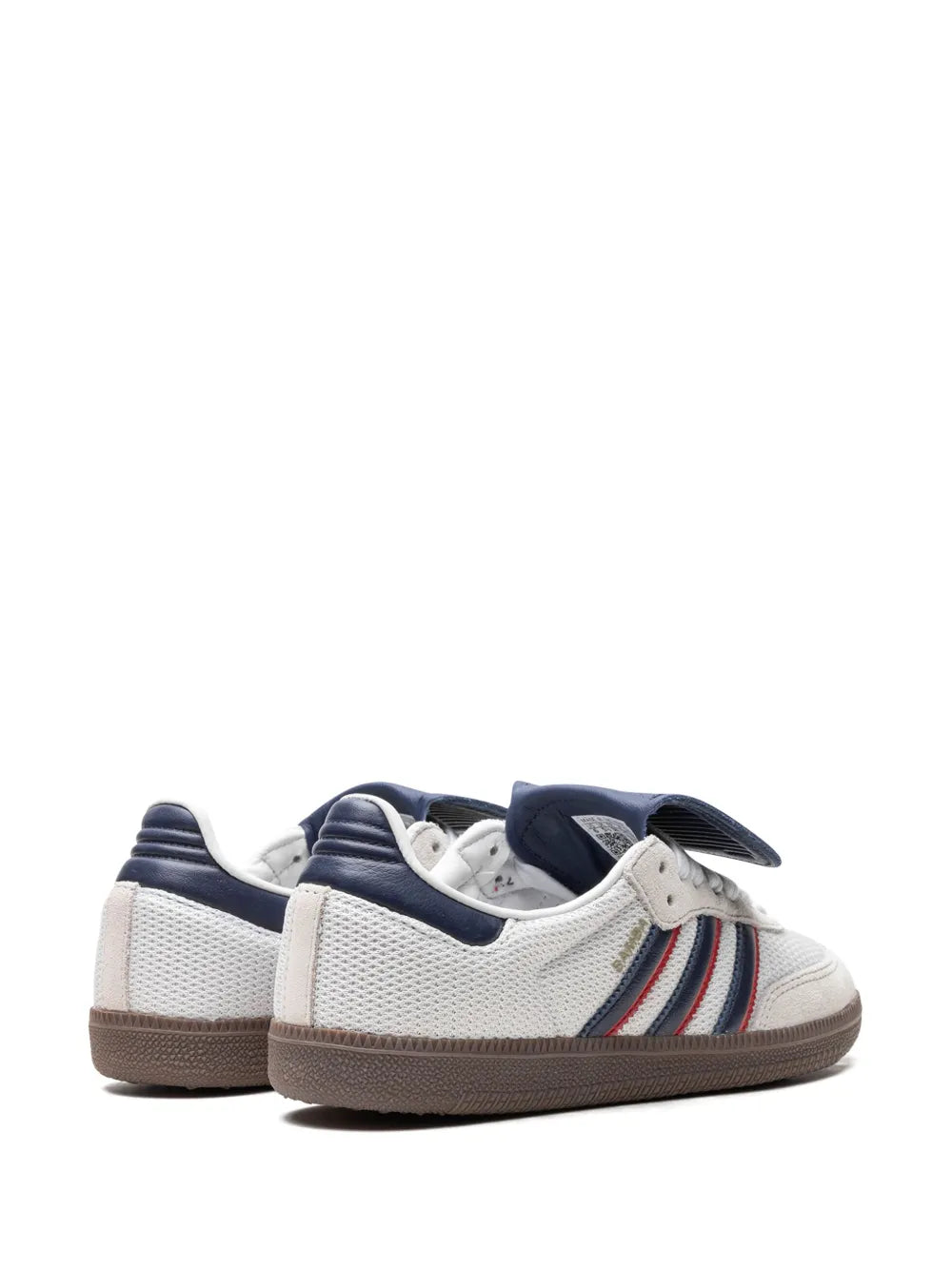 adidas Samba Lt Crystal White/Dark Blue Sneakers — White — Size US M 10.5 - US W 12 — Back View