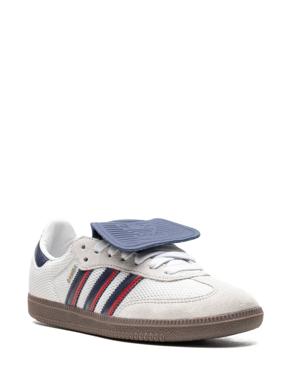 adidas Samba Lt Crystal White/Dark Blue Sneakers — White — Size US M 10.5 - US W 12 — Side View