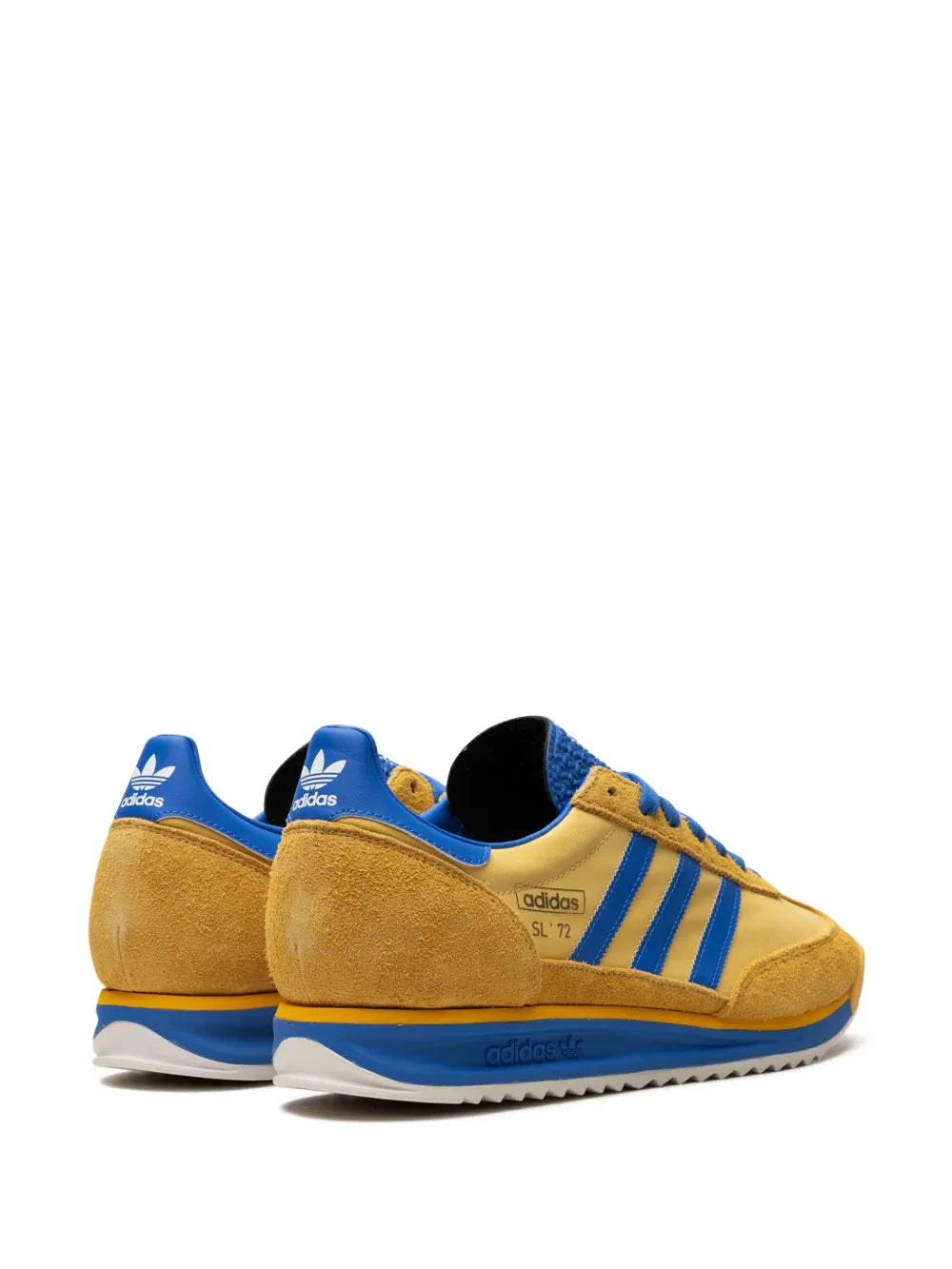 adidas Sl 72 Rs Utility Yellow/Blue Royal/Core White Sneakers — Yellow/Blue — Size US M 9 - US W 10.5 — Back View