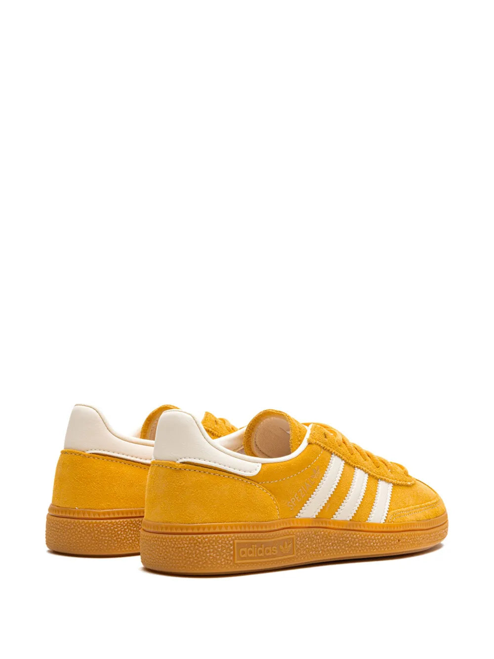 adidas Handball Spezial Preloved Yellow Sneakers — Yellow/Cream White/Cloud White — Size US M 9.5 - US W 11 — Back View