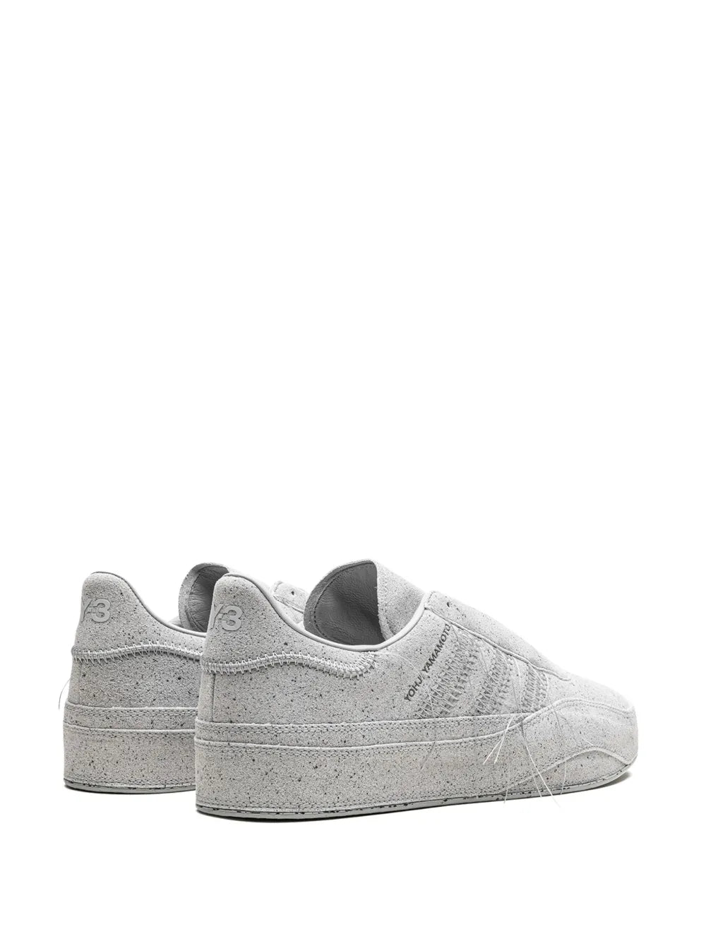 adidas Gazelle Y-3 - Clear Onix — Light Grey — Size US M 8.5 - US W 10 — Back View