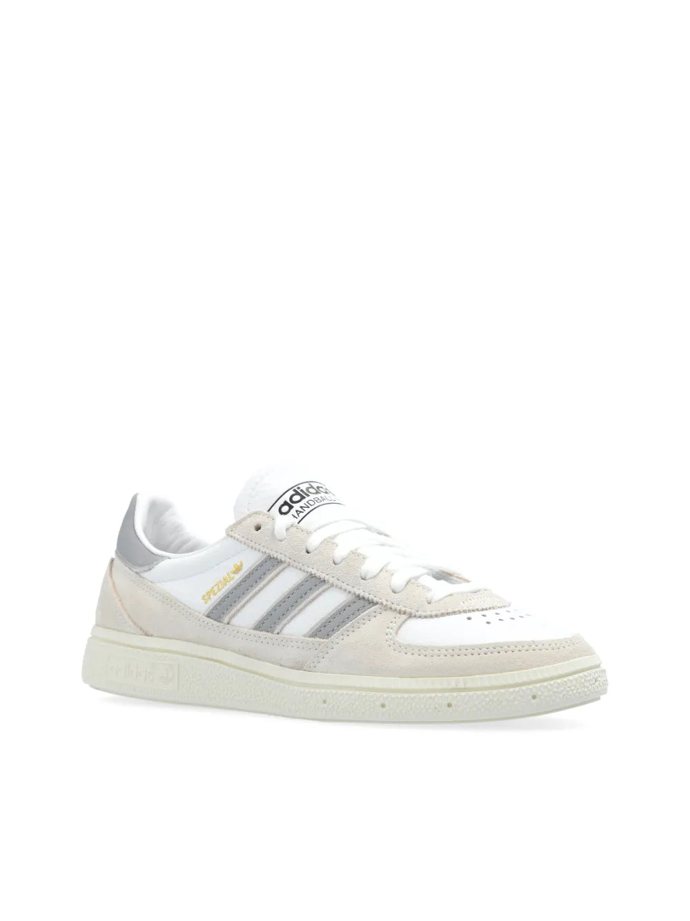 adidas Handball Spezial Sneakers — Beige/White/Grey — Size US M 7.5 - US W 9 — Top View