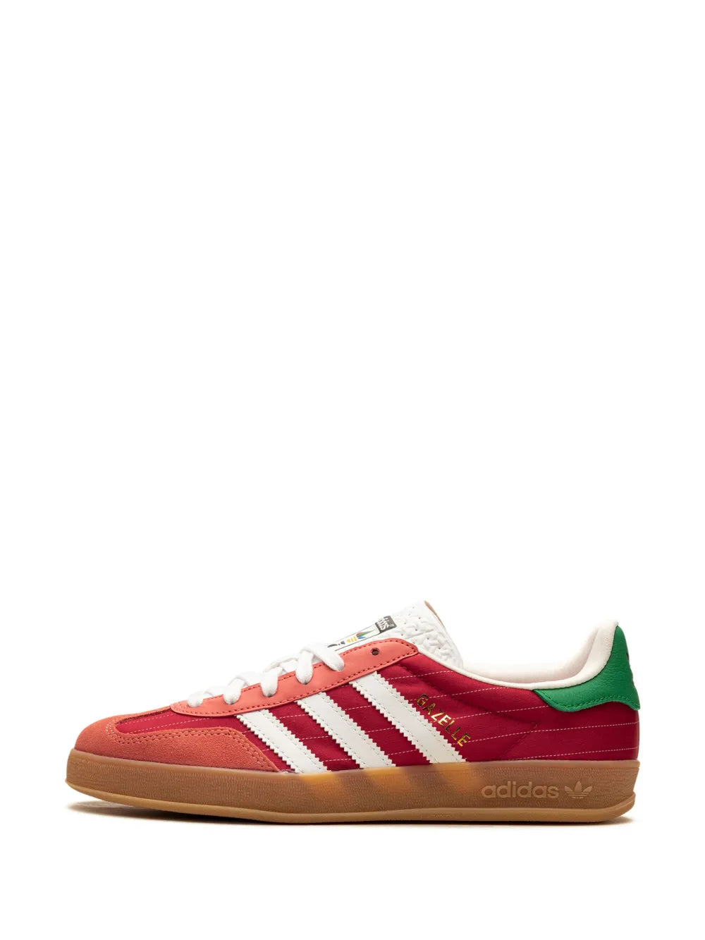 adidas Gazelle Indoor Paris Olympics - Red Sneakers — Red — Size US M 5.5 - US W 7 — Detail View