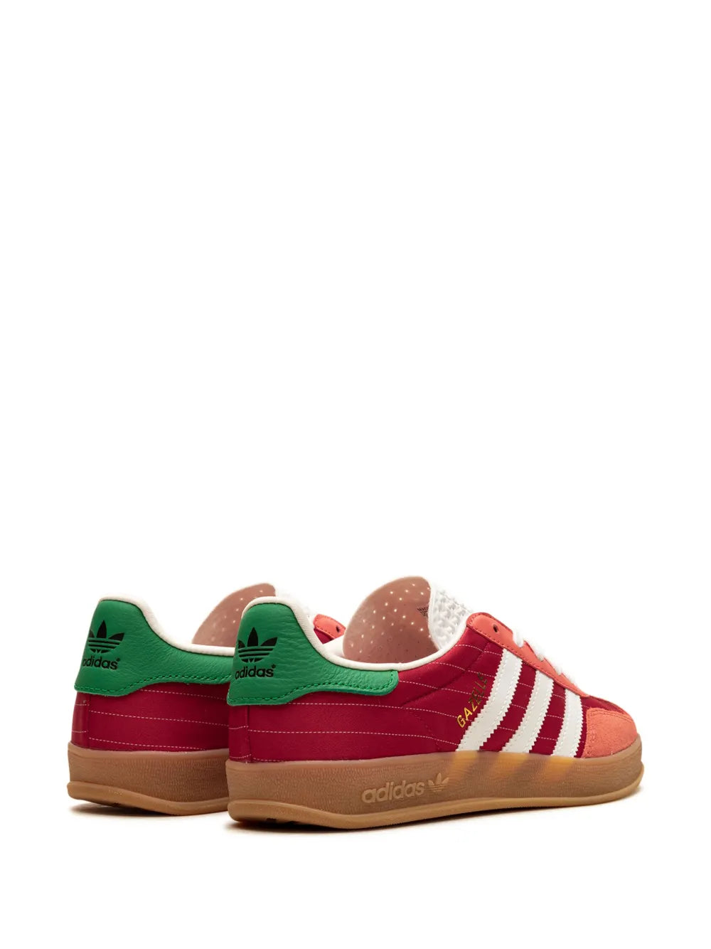 adidas Gazelle Indoor Paris Olympics - Red Sneakers — Red — Size US M 5.5 - US W 7 — Back View