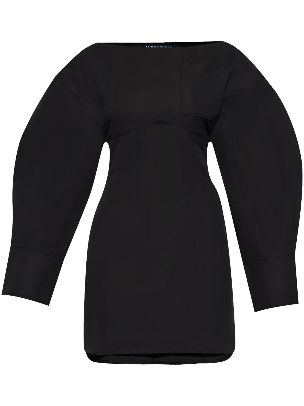 Jacquemus La Robe Chemise Casaco Dress — Black/ Red/ Silver — Size XS — Front View