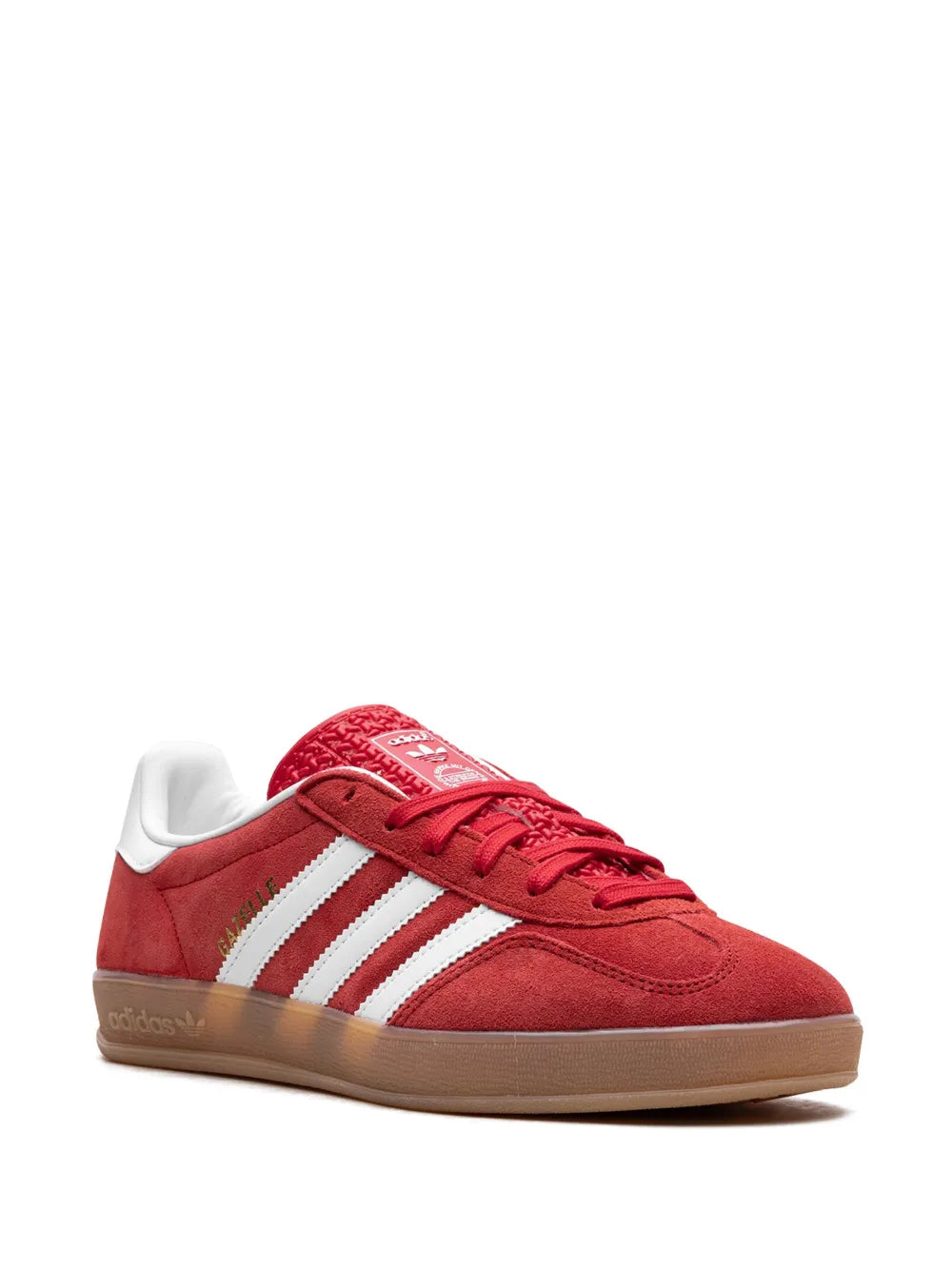 adidas Gazelle Indoor Better Scarlet Sneakers — Red — Size US M 3.5 - US W 5 — Side View