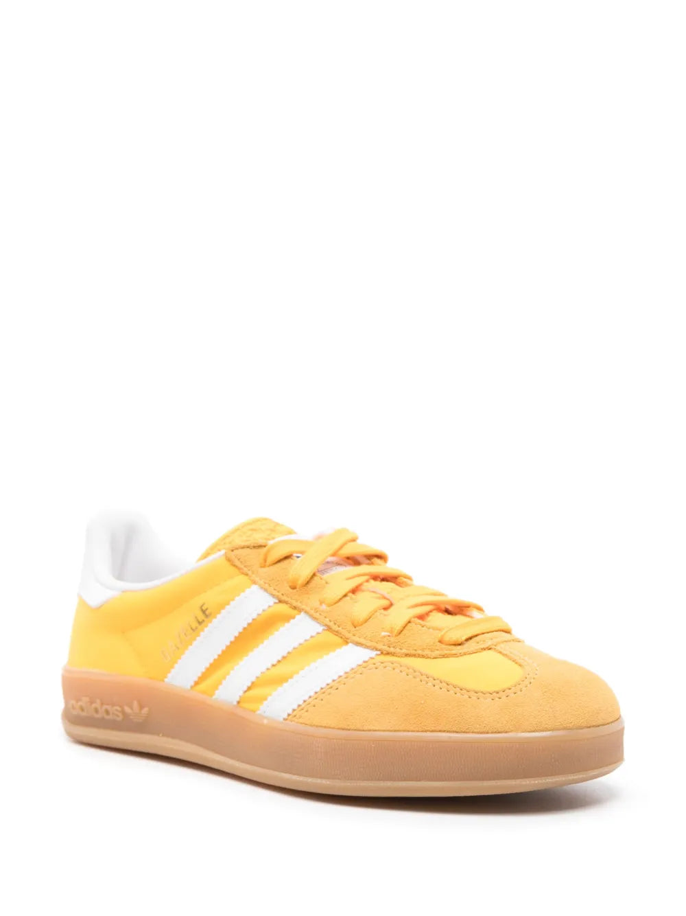 adidas Gazelle Indoor Sneakers — Banana Yellow/White — Size US M 8 - US W 9.5 — Side View
