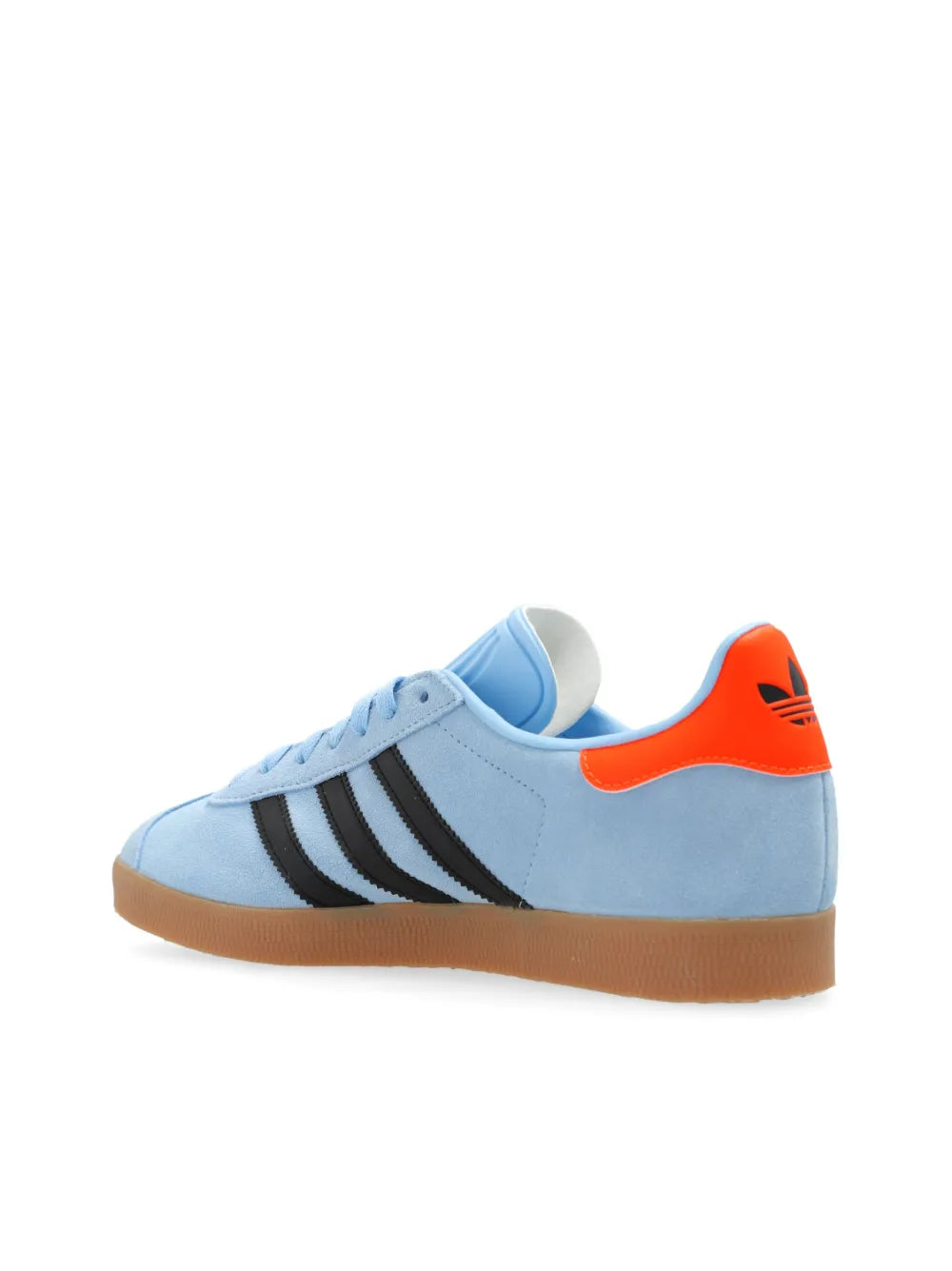 adidas Gazelle Sneakers — Light Blue/Orange — Size US M 11.5 - US W 13 — Detail View