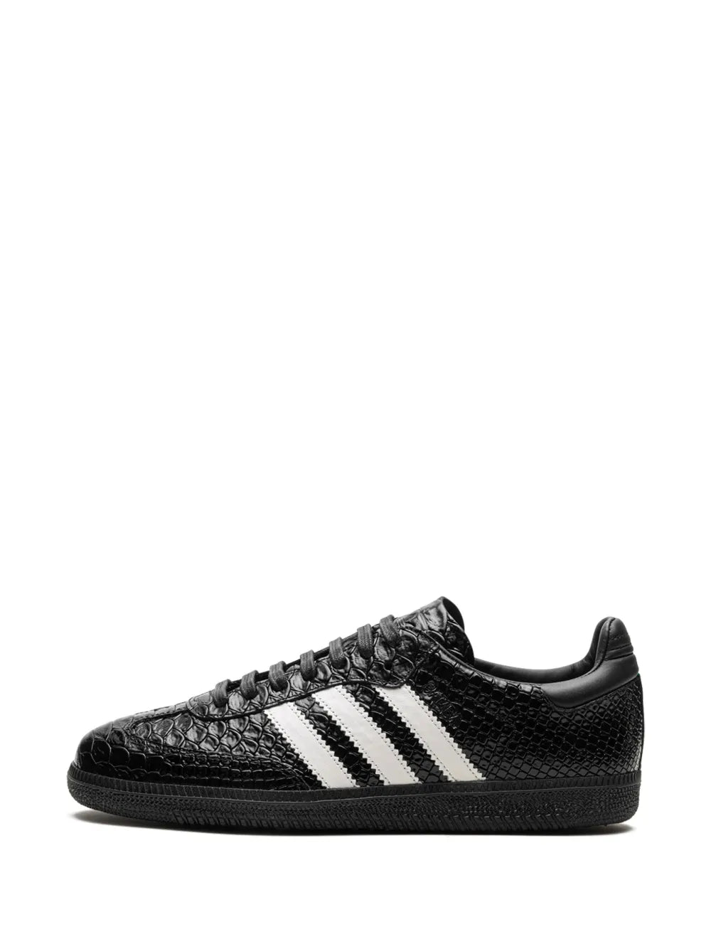adidas Samba Og Made In Italy - Black Croc Sneakers — Black — Size US M 11 - US W 12.5 — Detail View