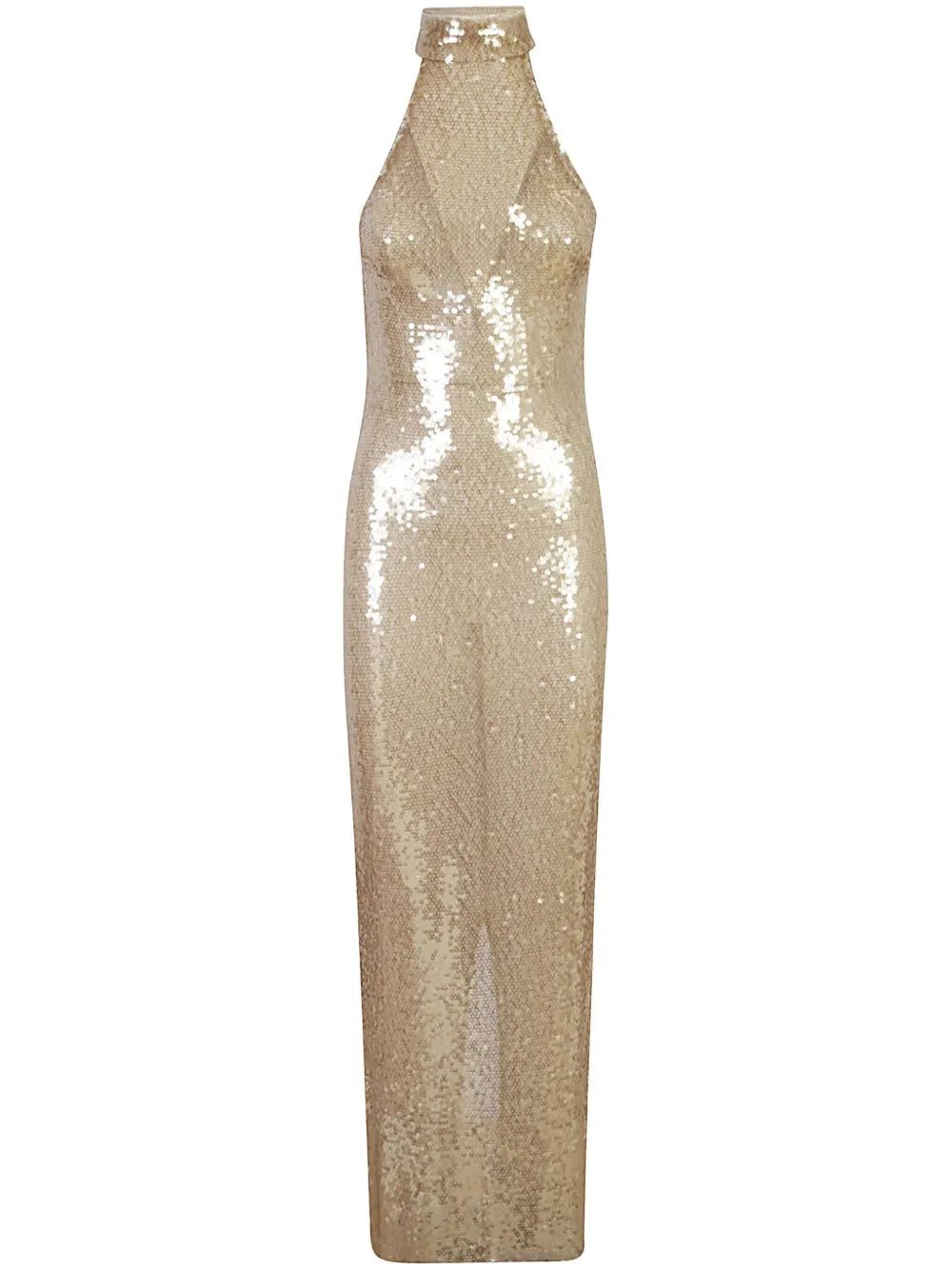 The New Arrivals Ilkyaz Ozel Mariacarla Midi Dress — Beige — Size XS — Front View
