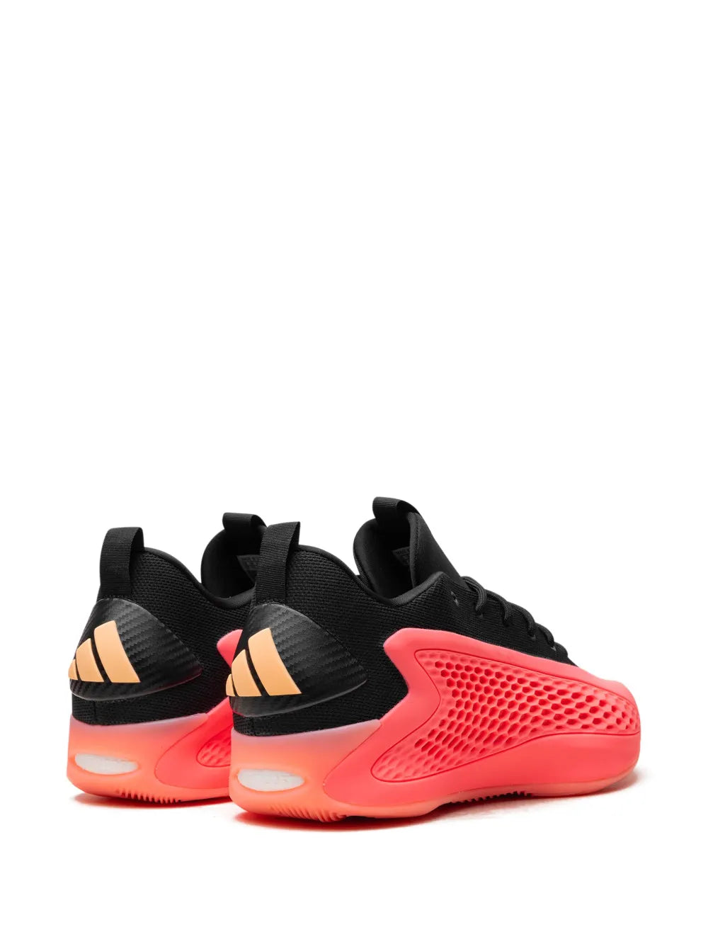 adidas Ae1 Low Mural Sneakers — Black/Red/Orange — Size US M 7 - US W 8.5 — Back View