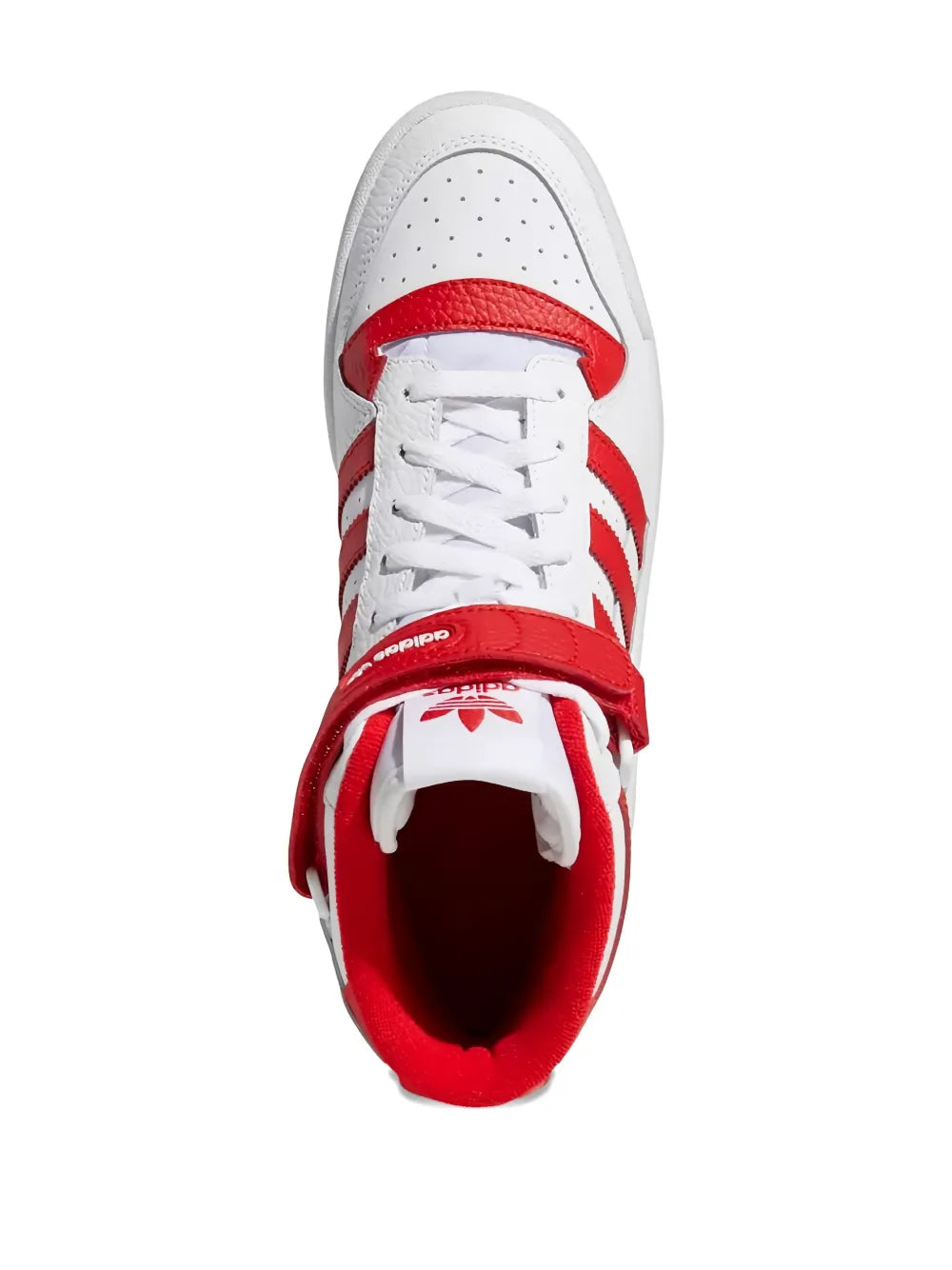 adidas Forum Mid White Sneakers — White — Size US M 3.5 - US W 5 — Back View