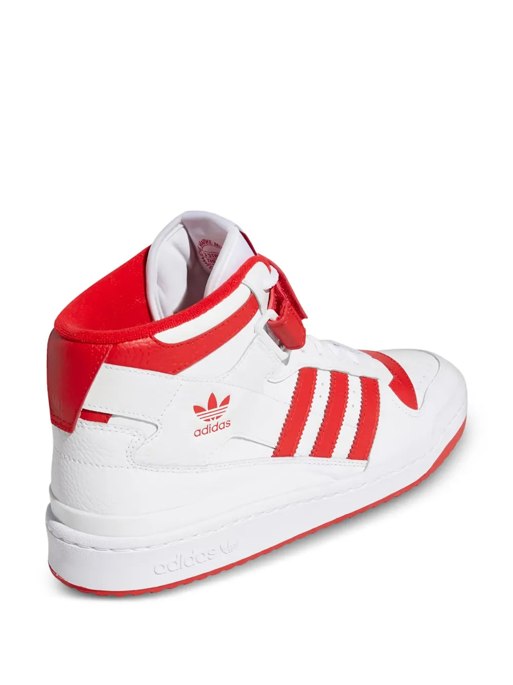 adidas Forum Mid White Sneakers — White — Size US M 3.5 - US W 5 — Side View