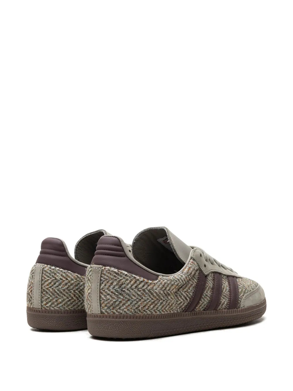 adidas Samba Og Tweed Pack Wonder Beige/Shadow Brown/Wonder White Sneakers — Beige — Size US M 8.5 - US W 10 — Back View