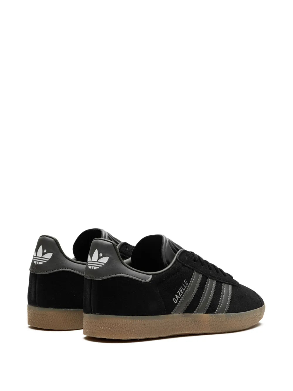 adidas Gazelle Black Sneakers — Black/Grey — Size US M 3.5 - US W 5 — Back View