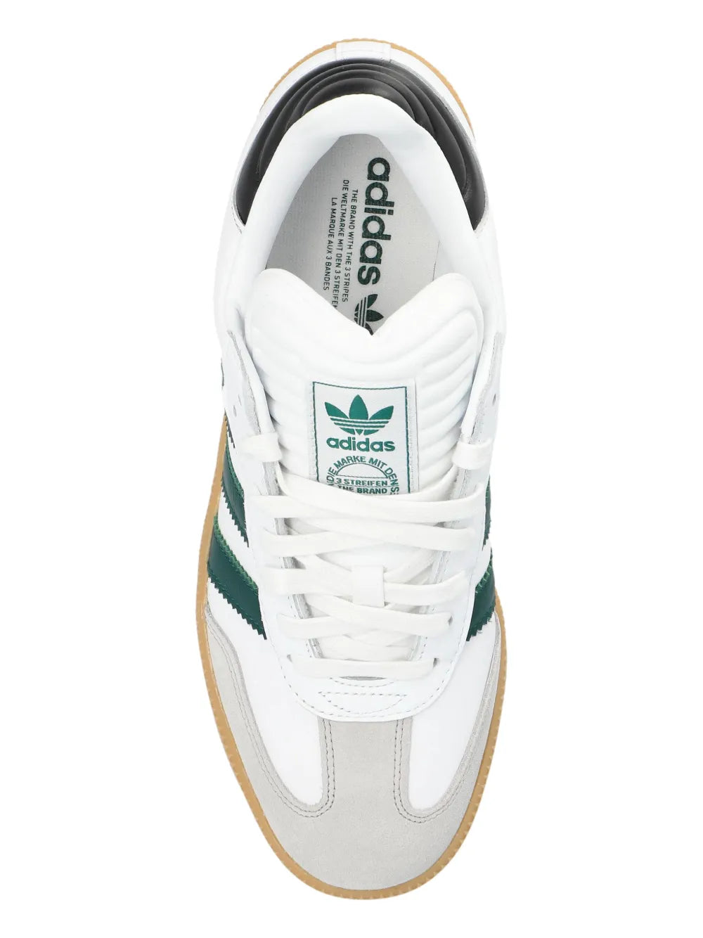 adidas Samba Xlg Sneakers — White/Green — Size US M 3.5 - US W 5 — Lifestyle View