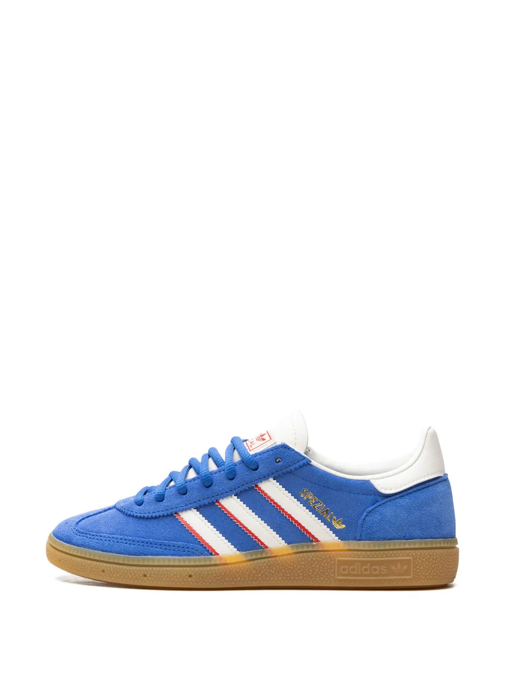 adidas Handball Spezial Blue/Better Scarlet Sneakers — Royal Blue — Size US M 8.5 - US W 10 — Detail View