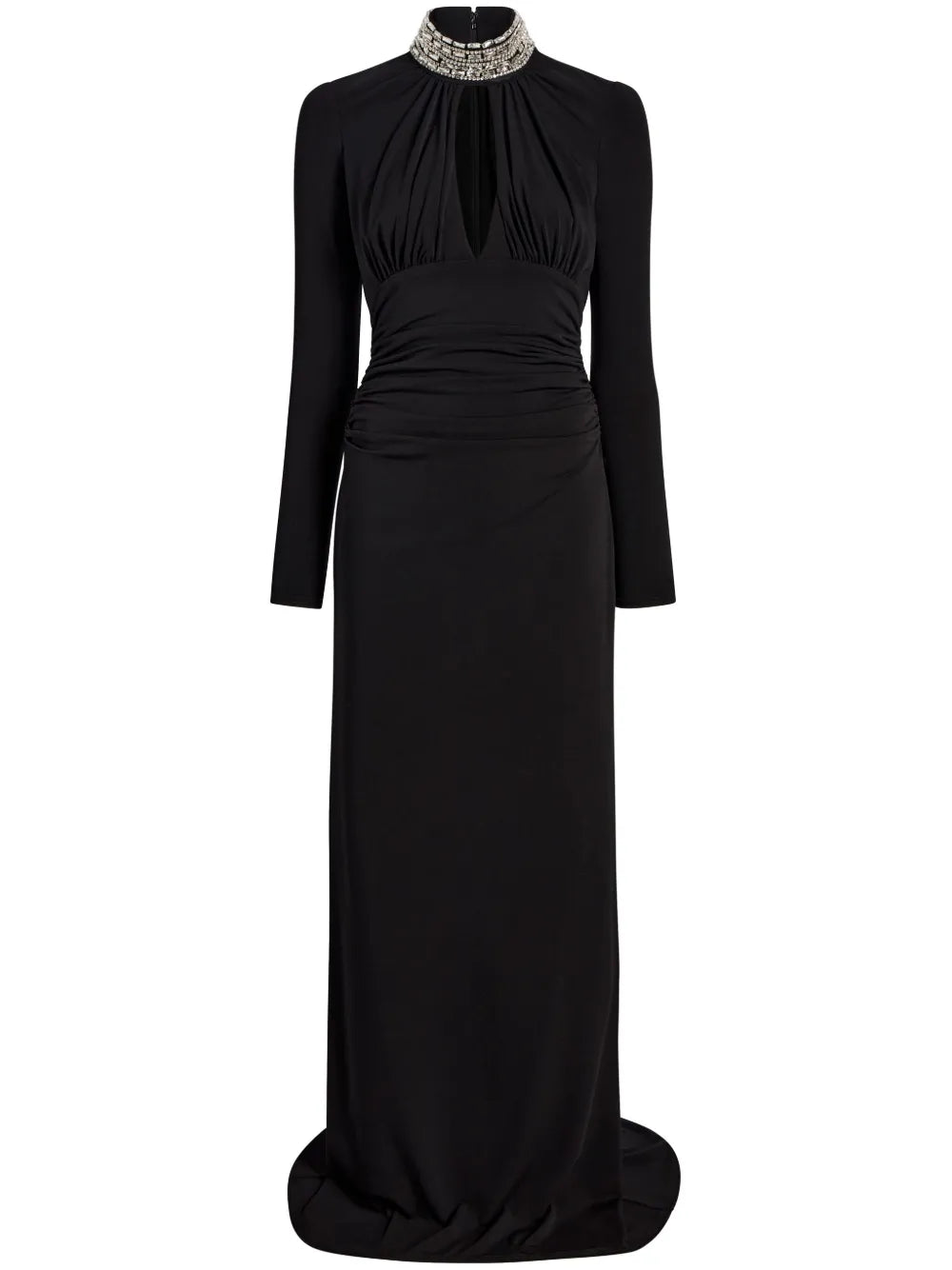 Cinq A Sept Kimbra Gown Dress — Black — Size L — Front View