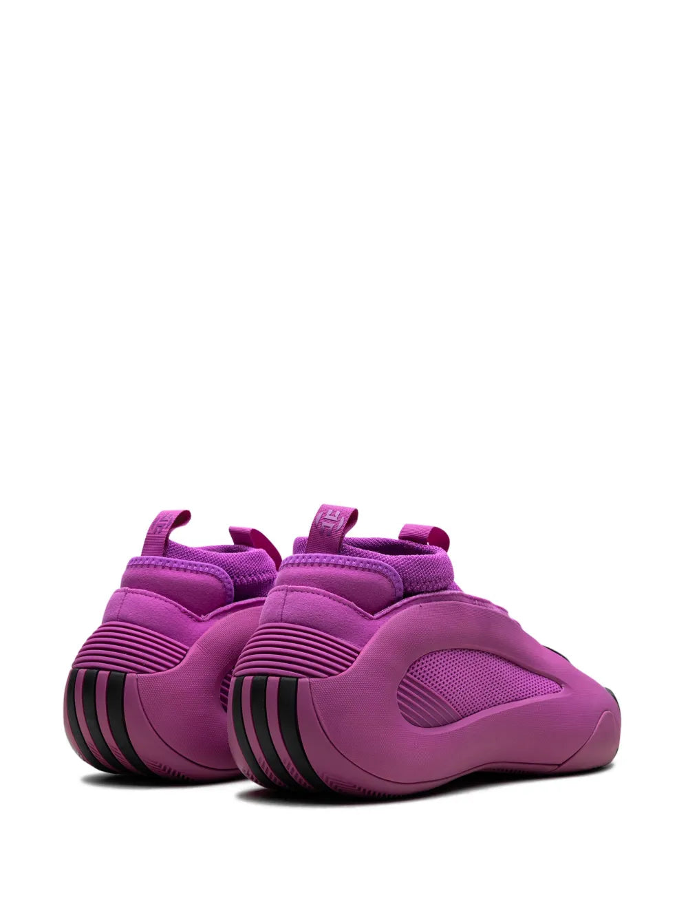 adidas Harden Vol. 8 Purple Burst Sneakers — Violet Purple/Black — Size US M 9 - US W 10.5 — Back View