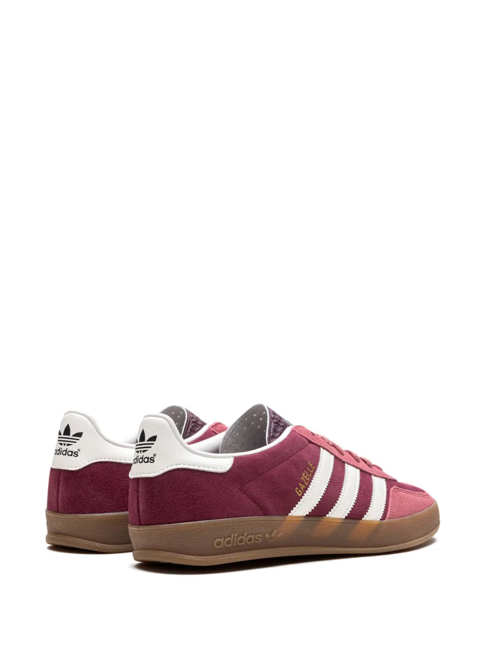 adidas Gazelle Indoor Maroon Sneakers — Burgundy — Size US M 3.5 - US W 5 — Back View