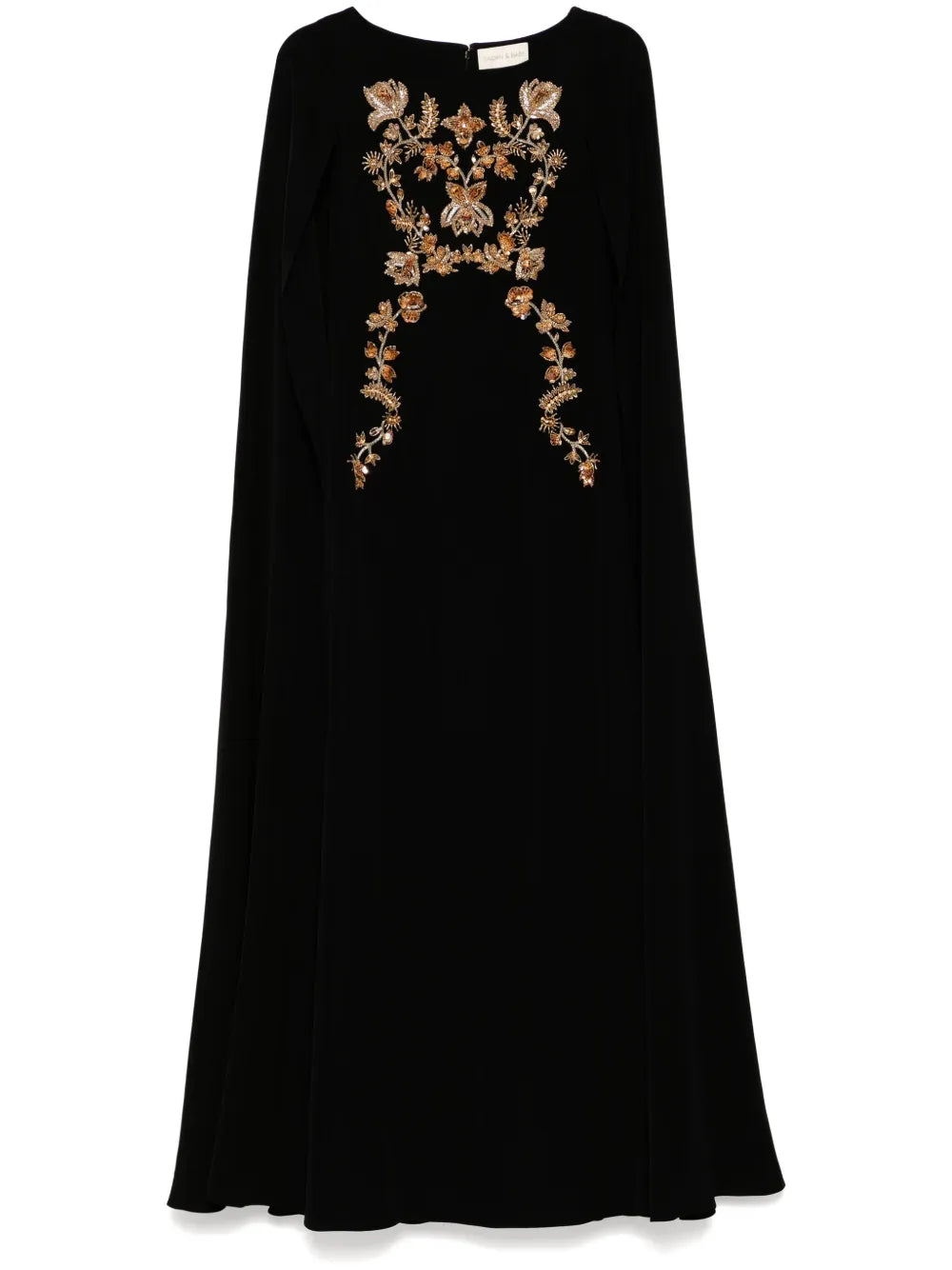 Sachin Babi Vittoria Gown — Black — Size S — Front View
