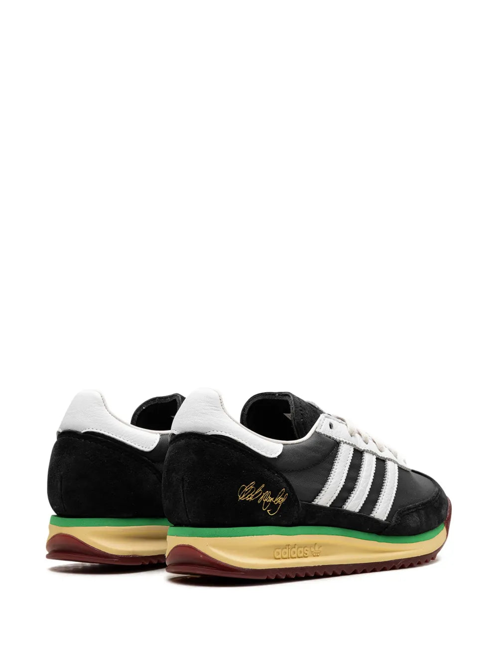 adidas Sl 72 Rs Bob Marley One Love Sneakers — Black — Size US M 9 - US W 10.5 — Back View