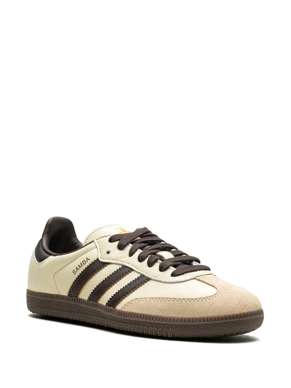 adidas Samba Og Cream White/Dark Brown Sneakers — Cream White/Brown — Size US M 11.5 - US W 13 — Side View