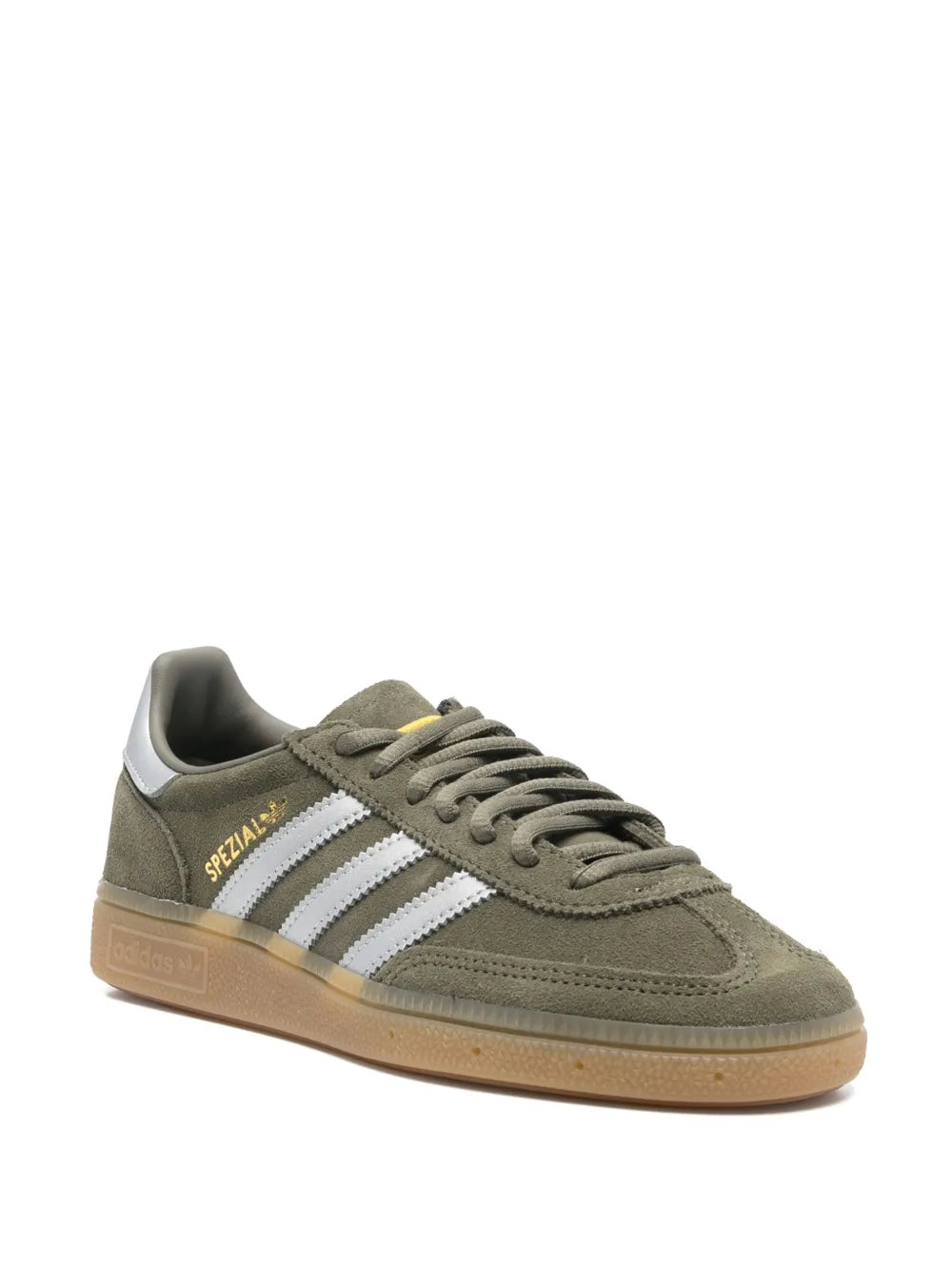 adidas Handball Spezial Sneakers — Khaki — Size US M 7.5 - US W 9 — Side View