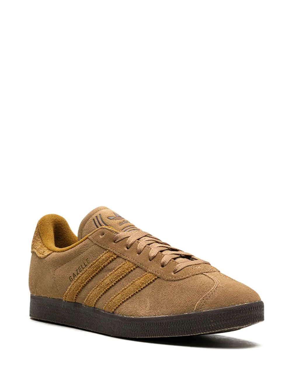 adidas Gazelle Brown Desert Sneakers — Camel Brown — Size US M 3.5 - US W 5 — Side View