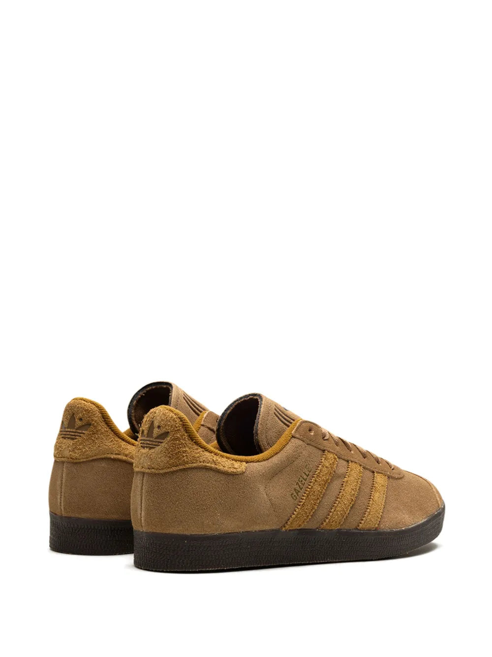 adidas Gazelle Brown Desert Sneakers — Camel Brown — Size US M 3.5 - US W 5 — Back View
