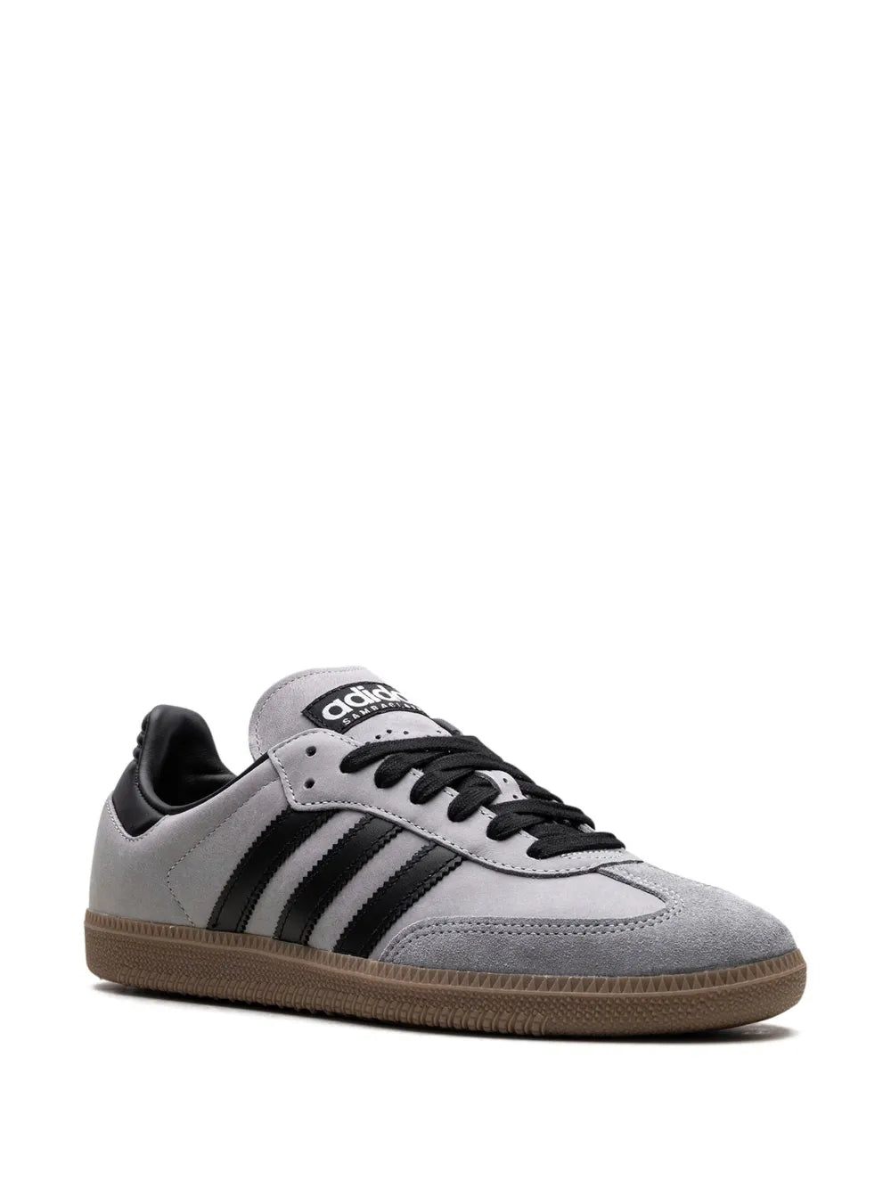 adidas Samba Og Halo Silver/Core Black/Brown Desert Sneakers — Grey — Size US M 3.5 - US W 5 — Side View