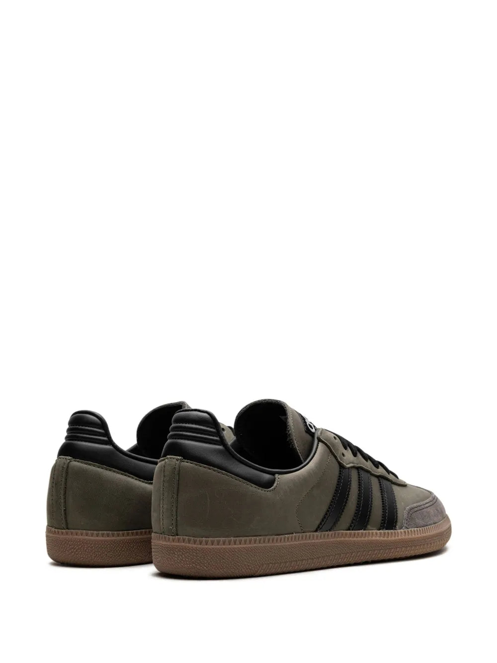 adidas Samba Og Sneakers — Olive Green — Size US M 9 - US W 10.5 — Back View