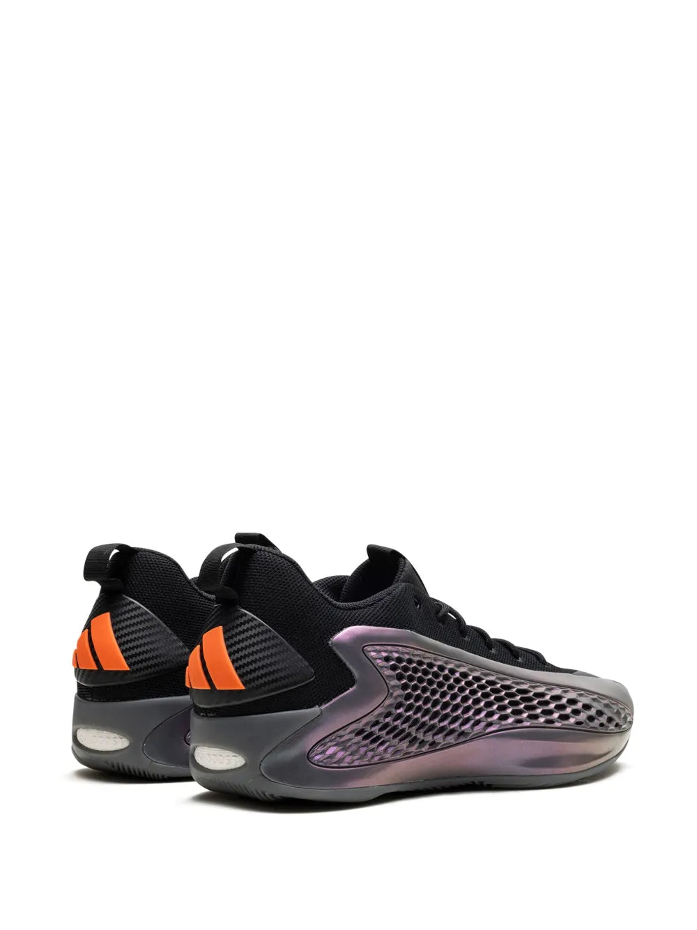 adidas Anthony Edwards 1 Low Sneakers — Black — Size US M 9 - US W 10.5 — Back View