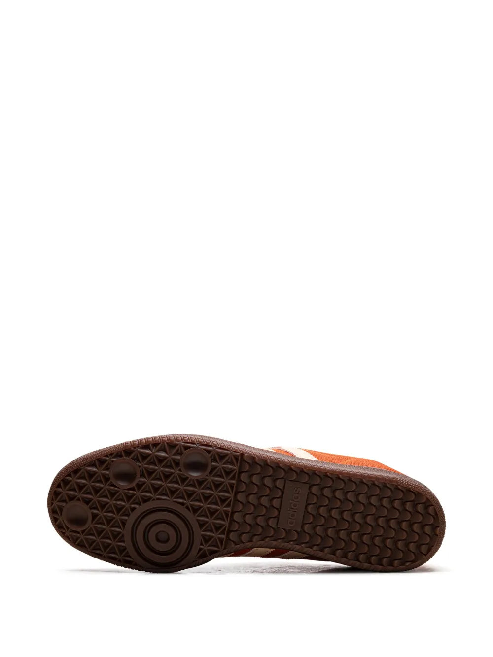 adidas Samba Og Collegiate Orange Sneakers — Orange/Ecru/Red — Size US M 9.5 - US W 11 — Top View